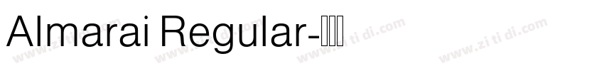 Almarai Regular字体转换